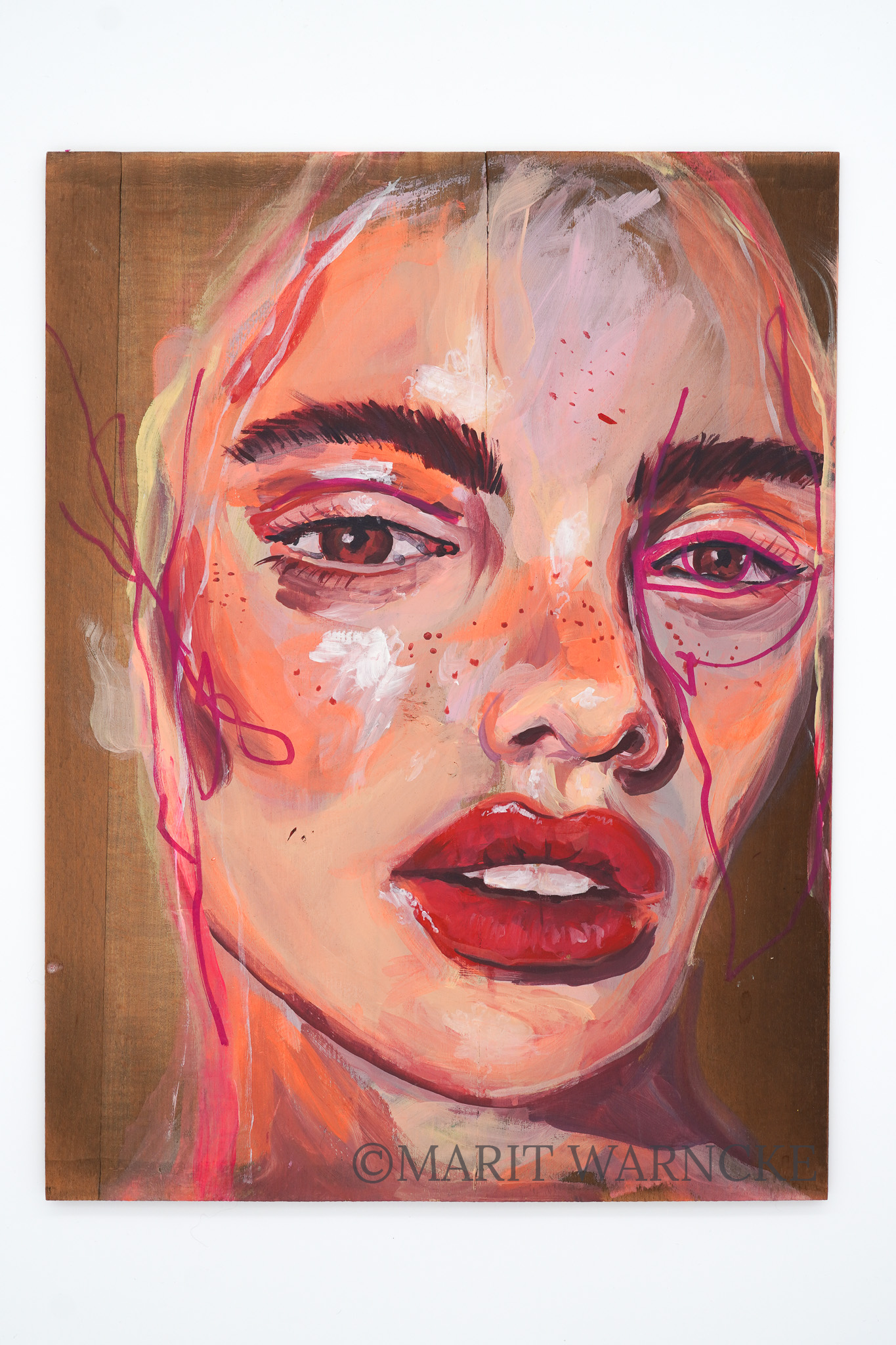 Original »RADIANT« ca. 30x40cm
